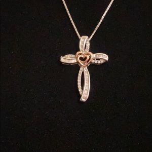 .925 cross with necklace